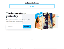 Tablet Screenshot of cosmetotheque.com